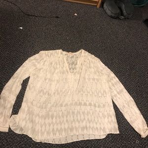 Rebecca Taylor White Blouse Size 4